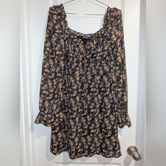 NastyGal Tie Bust Mini Dress Size 10 US - Picture 1 of 5